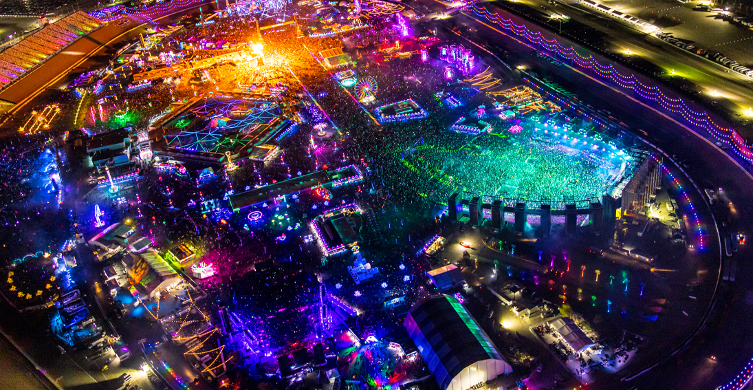 Capture EDC Las Vegas with a helicopter flight
