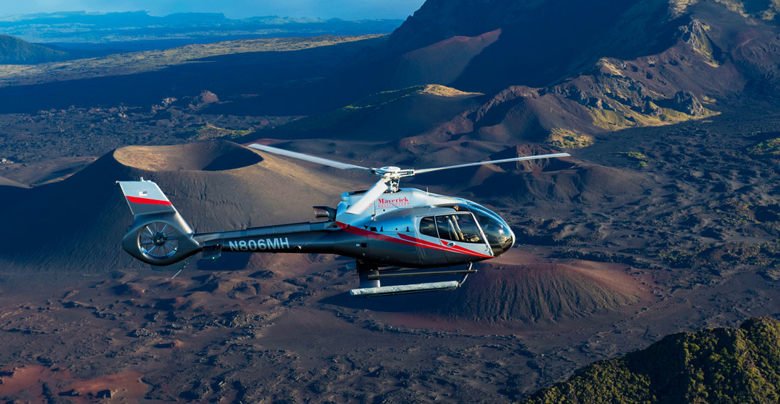 Enjoy views of the dormant volcano on a helicopter tour of Maui