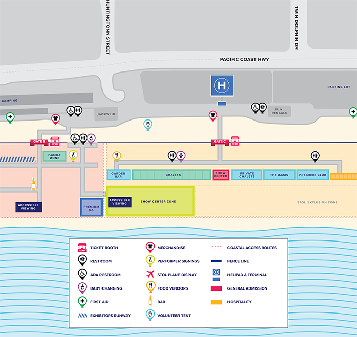 Pacific Airshow Check-in Location