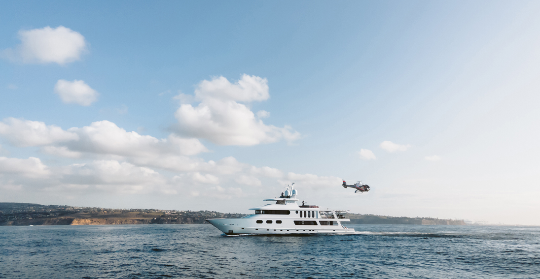 Maverick Helicopters' luxury yacht and helicopter package for a unique adventure