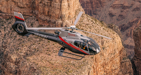 Maverick's most popular Grand Canyon landing tour with Las Vegas Strip return