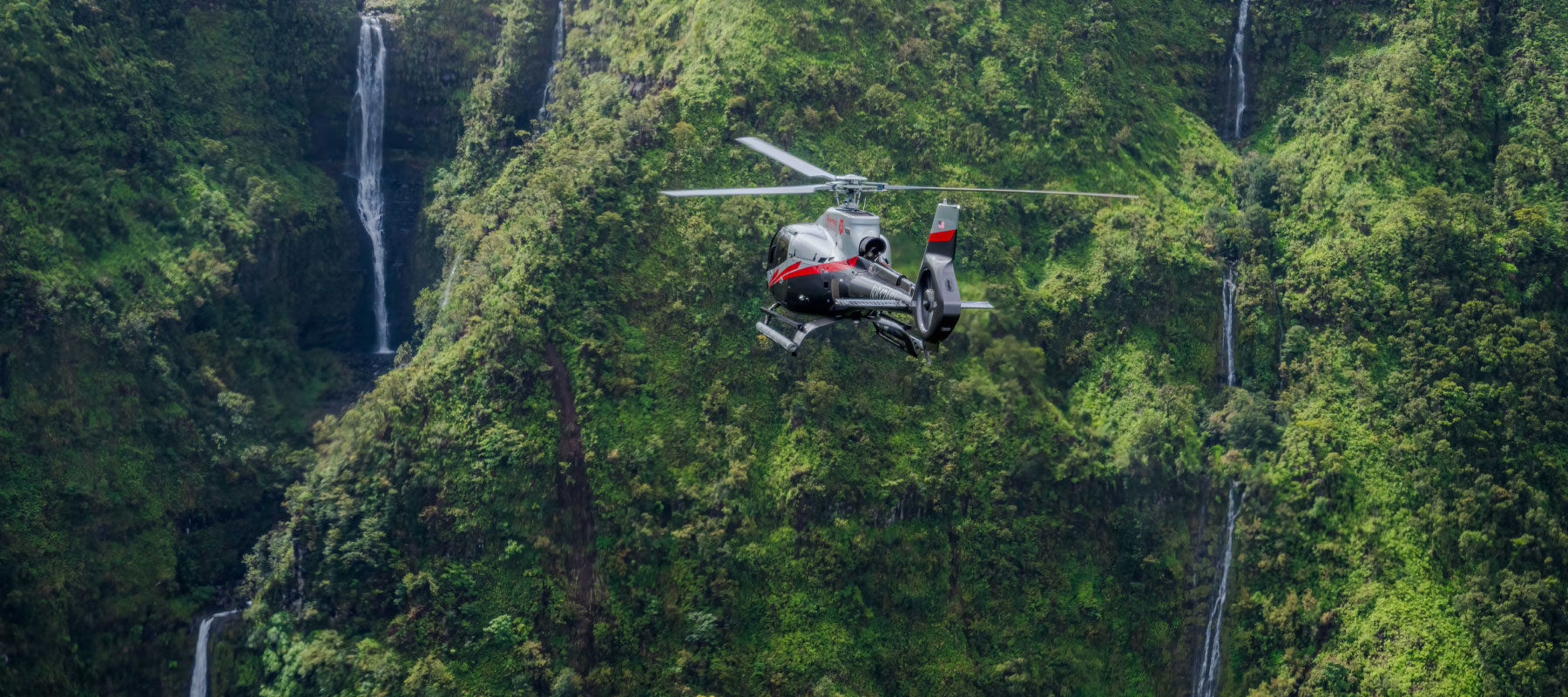 Scenic Maui helicopter flight view