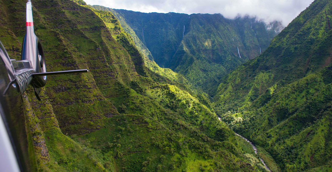 Capture the beauty of Kauai on a helicopter tour with Maverick
