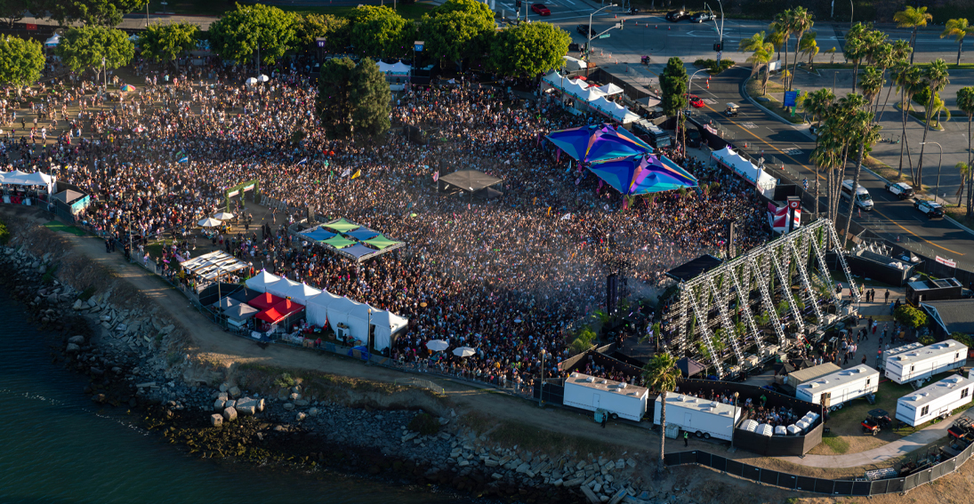 Bird’s-eye view of High Tide Stage