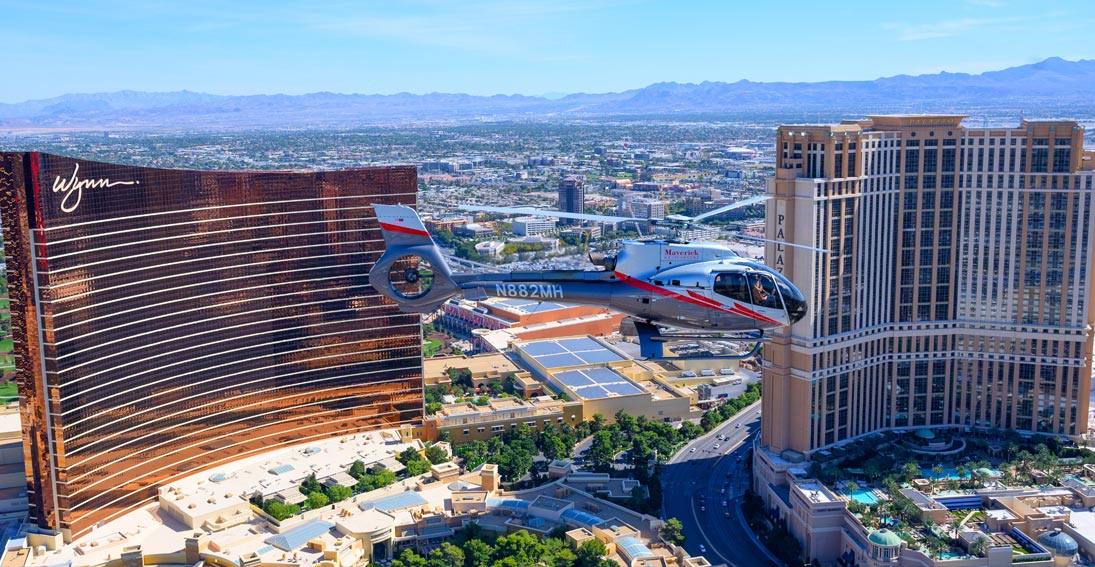 Enjoy a helicopter ride in Las Vegas