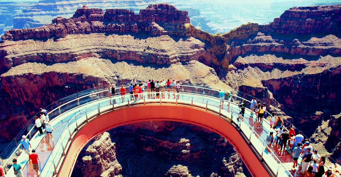 Walk over the canyon at the world famous Skywalk