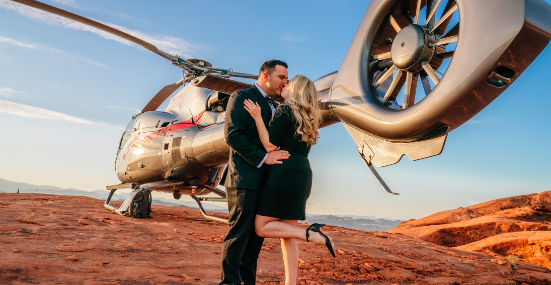 A Las Vegas proposal package like no other with Maverick Helicopters