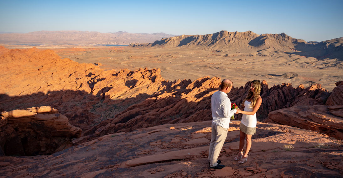 Say "I do" surrounded by  incredible red sandstone formations of the Valley of Fire