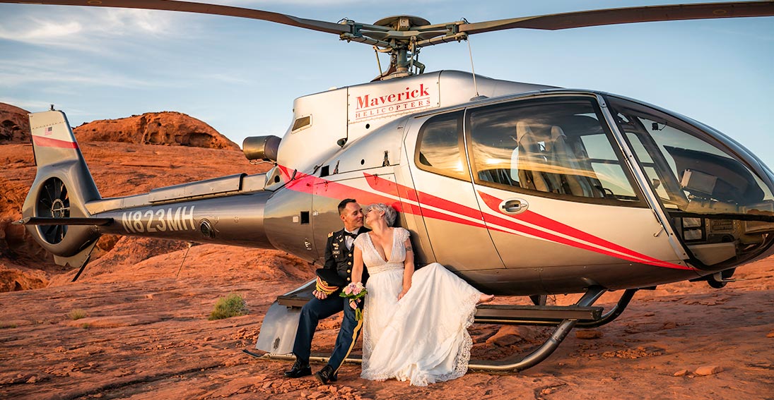 A destination wedding with Maverick Helicopters is elegant, exclusive, and enjoyable